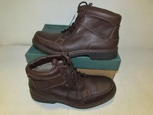 Clarks Size 13M Men’s Brown Leather Street Hi Gore-Tex Lace-Up Boot 71994