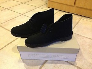 Clarks Originals Desert Boot-Men Black Suede Crepe Soled 26031691 size 7M