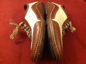 Men’s Cole Haan Brown White Leather Nike Air G Series Oxfords Shoes Sz 8.5 M