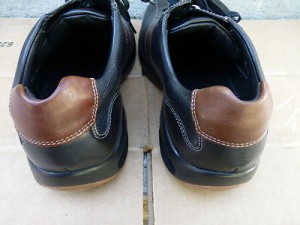 NWOB Men’s Cole Haan Nike Air Leather Shoes Size 10M Black Brown Lace up