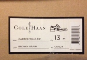 Cole Haan Mens Carter Wing Tip SZ 13 Dark Brown