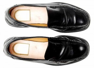 Cole Haan Men Sz 8.5 M Nike Air Dempsey Venetian Black Calfskin LOAFERS shoes