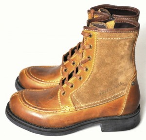 $350 NEW Diesel AGAPE Ginger Brown Leather & Suede Ankle Boots Men 7