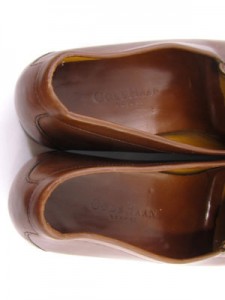 Cole Haan Resort Brown Leather Woven Loafers Tassels 10.5 Square Casual Shoes