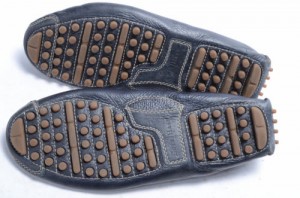 Cole Haan C10250 9 blue navy leather Driving Moc Loafer Slip On Grain Brown shoe
