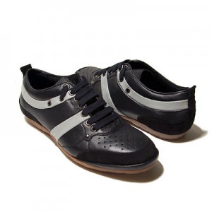 $295 Hugo Boss ORANGE Label Lace-up Sneakers Black Mens Shoes 9 42 Trainers 8.5