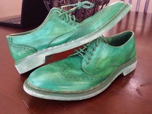 NEW NIKE AIR COLE HAAN GREEN WING TIP SHOES MENS SZ 8.5