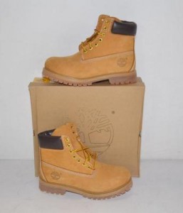 Timberland Size 9.5M Wheat Nubuck Leather 6″ Premium Waterproof Boots