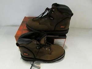 Timberland Pro Series Size 11W Men’s Brown Pit Boss 6″ Soft Toe Boots 33046
