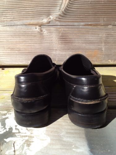 COLE-HAAN – MEN’S CLASSIC PENNY LOAFERS Black Leather Sz 7D
