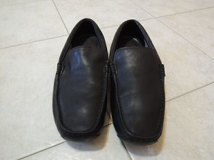 TIMBERLAND 96523 ONUMA DRIVER BLACK LEATHER SHOES SIZE US 10.5W