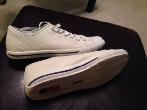 Cole Haan Mens White Leather Sneakers 12M