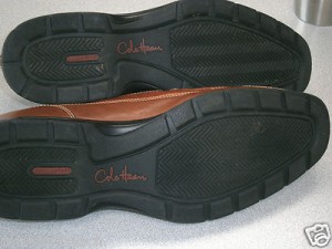 A+ COLE HAAN Nike Air Pebbled BROWN Leather Slip On Moc Loafers Men 12 M EUC