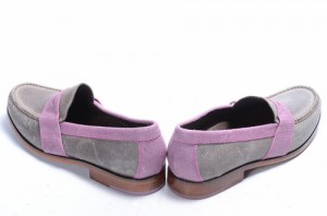 Cole Haan Monroe Penny C10156 Air 10 gray leather Loafer Slip On Purple shoe