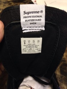 Supreme x Vans Sk8 Hi Royal Velvet Size 9 F/W 2013
