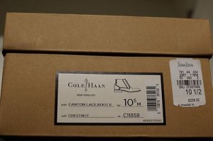 Cole Haan Chukka Chestnut Boots size 10.5 US