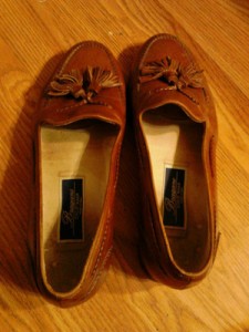 BRAGANO COLE HAAN BROWN LEATHER  TASSEL LOAFERS SHOES SZ 8 M MADE ITALY