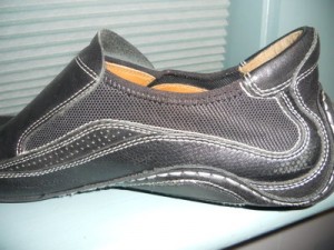 Cole Haan Nike Air Men’s Black Leather Slip On Loafers Sz 10.5 M Driving Shoes