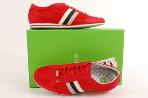 DAMAGED Hugo Boss 0913ZS1401 Red Casual walking Men Shoes 10