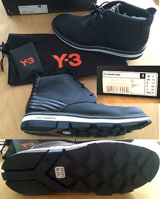 Y3 Adidas Drake Boots shoes, New in Box Size 12 US Black BNIB