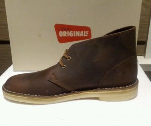 NEW MENS CLARKS ORIGINAL DESERT BEESWAX LEATHER BOOTS 78358 SIZE 9.5