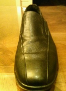 Cole Haan Nike Air Black Leather Slip On Loafer Shoes Mens 9M