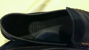 Cole haan driving moccasin size 11 navy suede and leather