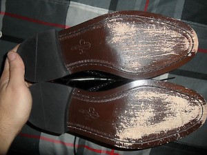 Cole Haan Black Leather Flourish Style Shoes Wingtip Dressing 10M (Like New)