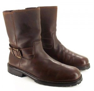 59D Mens COLE HAAN Brown Solid Leather Insulated Waterproof Soles BOOTS Sz 11 M