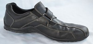 COLE HAAN VIBRAM BLACK Leather Mens Strap Shoes Size 11.5