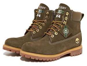 DS/NEW Stussy x Timberland, 6″ Boot – Olive SIZE 10