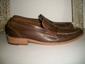 Cole Haan Nike Air Men’s Brown Leather Penny Loafers Size 11.5 medium
