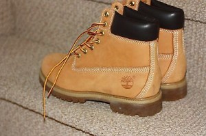 Timberland Mens AF 6 inch Prem Brown boots size 7.5 M