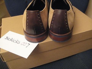 Cole Haan Carter Saddle Mens Shoes Size 10.5 Milkshake Suede/Brown