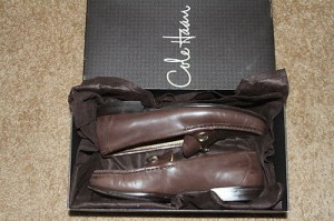 COLE HAAN Mens Brown Leather Loafers size 8.5