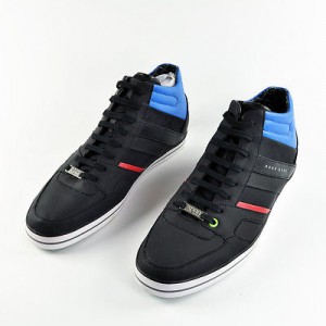 Hugo Boss Mens Sneakers In Chrome Black – SOMERSET CHROME # 50247589 – Size 10