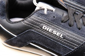 NIB Diesel Men’s Black Leather Fashion Casual Athletic Fashion Shoes Size 8