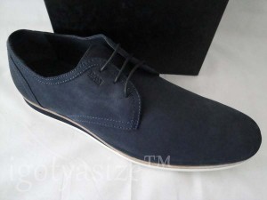 HUGO BOSS MEN’S ECLIO SUEDE LACE-UP OXFORD