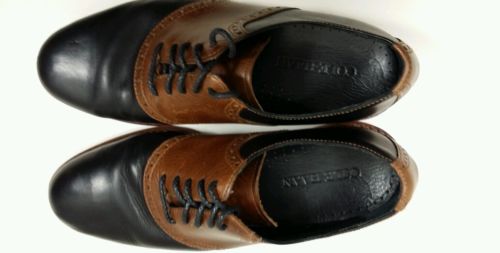MENS COLE-HAAN BLACK/BROWN SHOES SIZE 8M