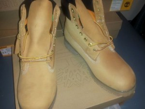 Timberland NOS Premium Waterproof Mens Boot 10061 Wheat NIB SIZE 10.5