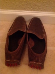 COLE HAAN Men’s Nike Air Brown Leather Loafers Shoes Size 8M