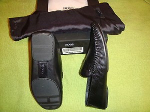 HUGO BOSS  ROS  Mens Shoes  Black Leather  9.0  NIB