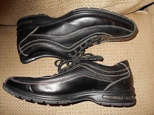 Mens Cole Haan Nike Air black casual comfy oxford walking shoes size 10.5