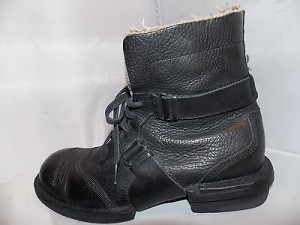 DIESEL BOOTS PURNELL BLACK LEATHER LACE UP FASHION TRENDY SIZE 8 1/2
