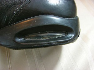 Cole Haan City Nike Air Black Soft Leather Oxfords Casual Lace-up Size 11.5 M