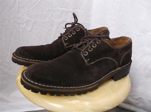 Cole Haan Nike Air Brown Suede Leather Oxford Casual Shoes Size 9 M