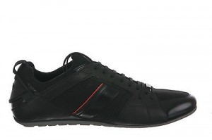 Hugo Boss Red Men’s Thanso Sneakers In Black (50255589-001) MSRP:$255