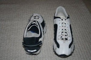 DIESEL Men Shoes White & Blue Leather Upper Size 12