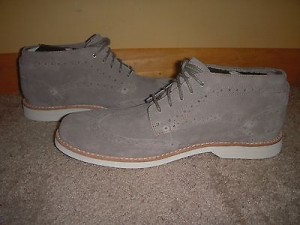 TIMBERLAND EARTHKEEPERS STORMBUCK BROGUE CHUKKA SZ 9 GREY SUEDE 5835R