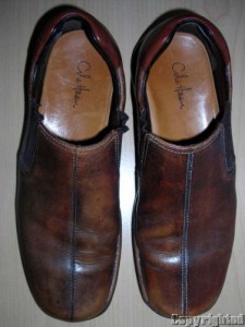 Mens Comfort COLE HAAN “Zeno” Brown Leather Loafers Pull On Slip On Shoes 9 M